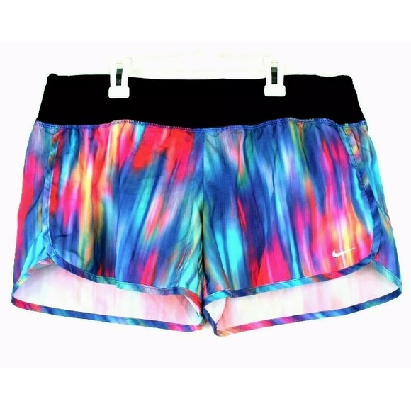 tie dye running shorts